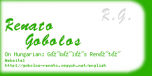 renato gobolos business card